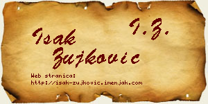 Isak Žujković vizit kartica